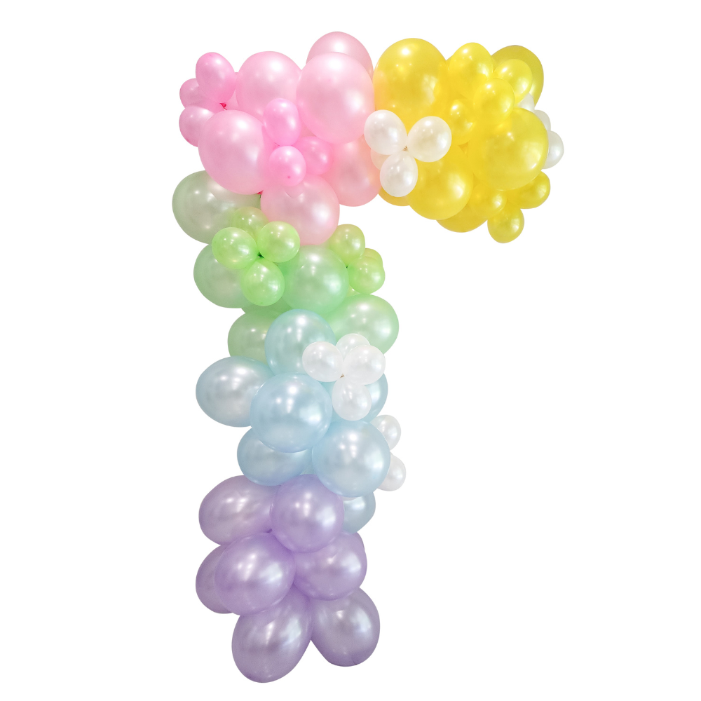 Rainbow Balloon Arch - Pastel Balloon Garland Kit
