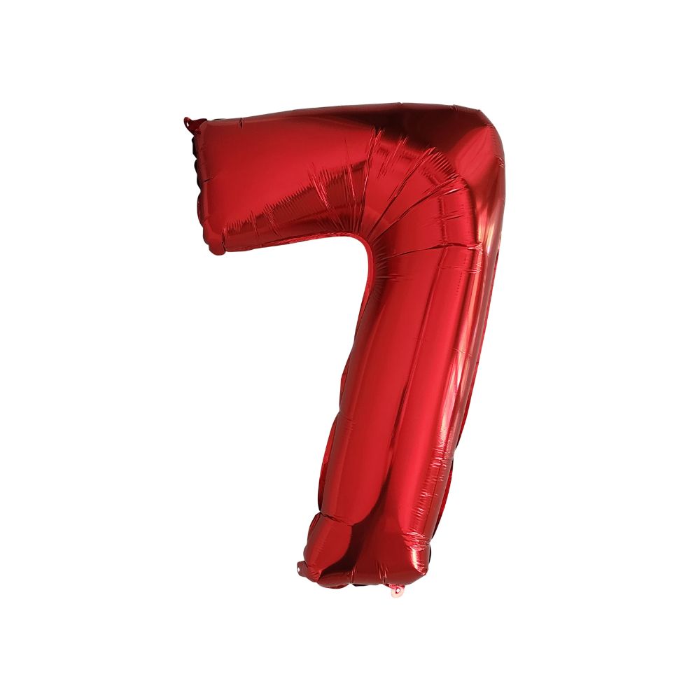 Red Number Balloon - 32 Inch