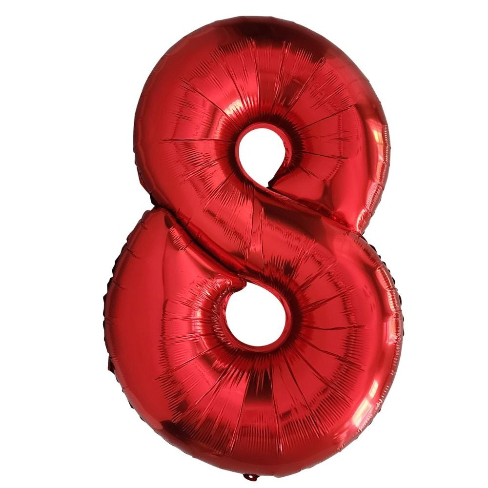 Red Number Balloon - 32 Inch