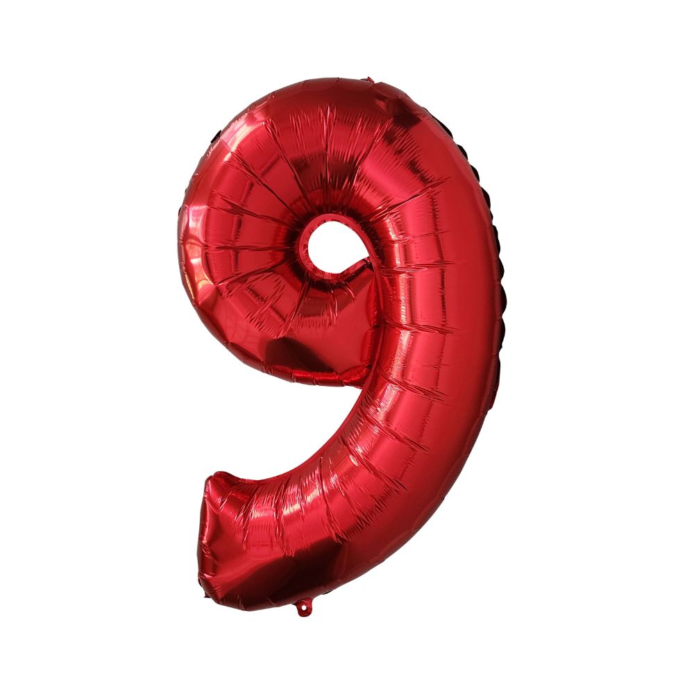 Red Number Balloon - 32 Inch