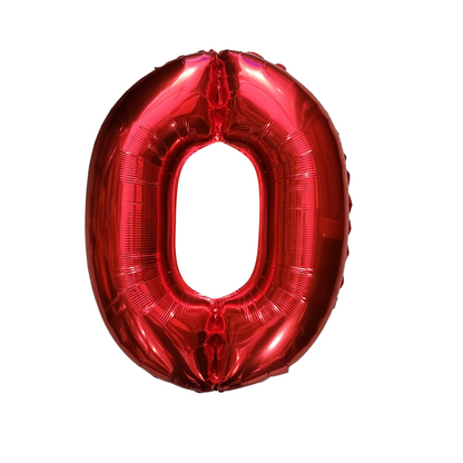 Red Number Balloon - 32 Inch