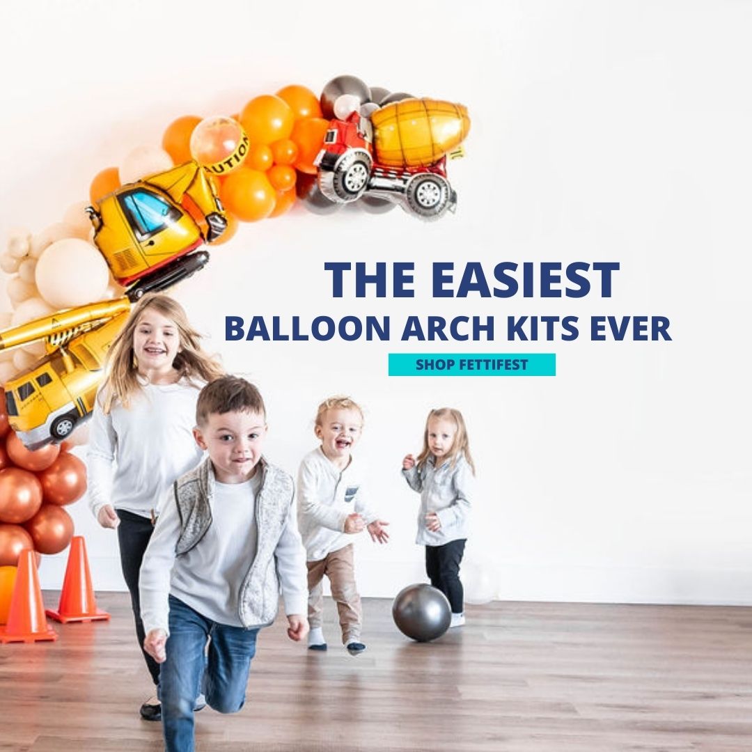 DIY Balloon Arch Kit  Turquoise, Orange and White Beach Theme