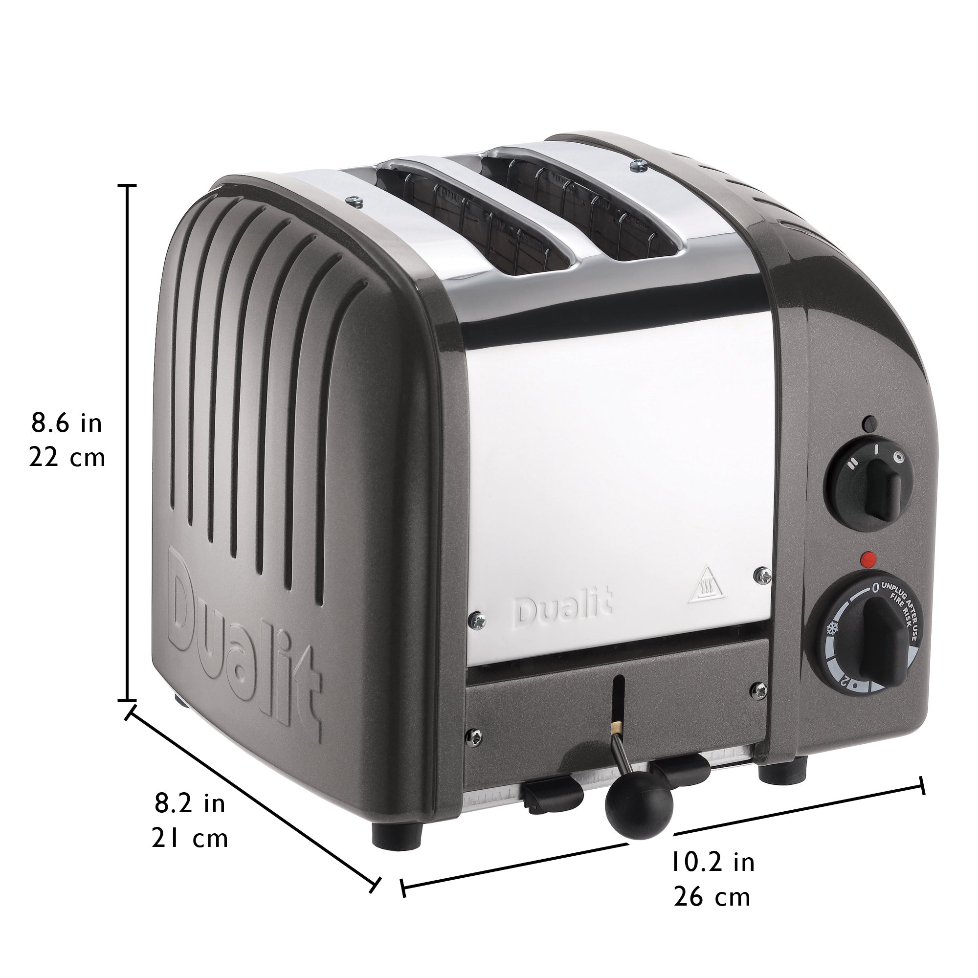 Dualit 2 Slice NewGen Toaster in Metallic Charcoal (27154)