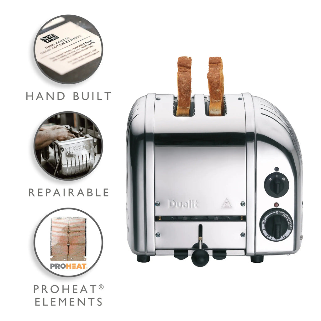 Dualit 2 Slice NewGen Toaster in Chrome (27150)