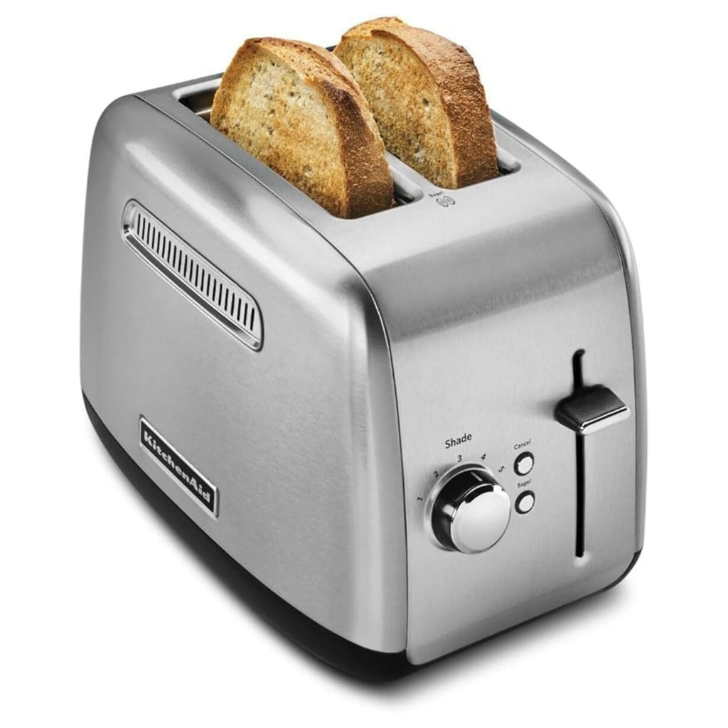 KitchenAid 2 Slice Toaster with Manual Lift Lever in Brushed Stainless Steel (KMT2115SX)