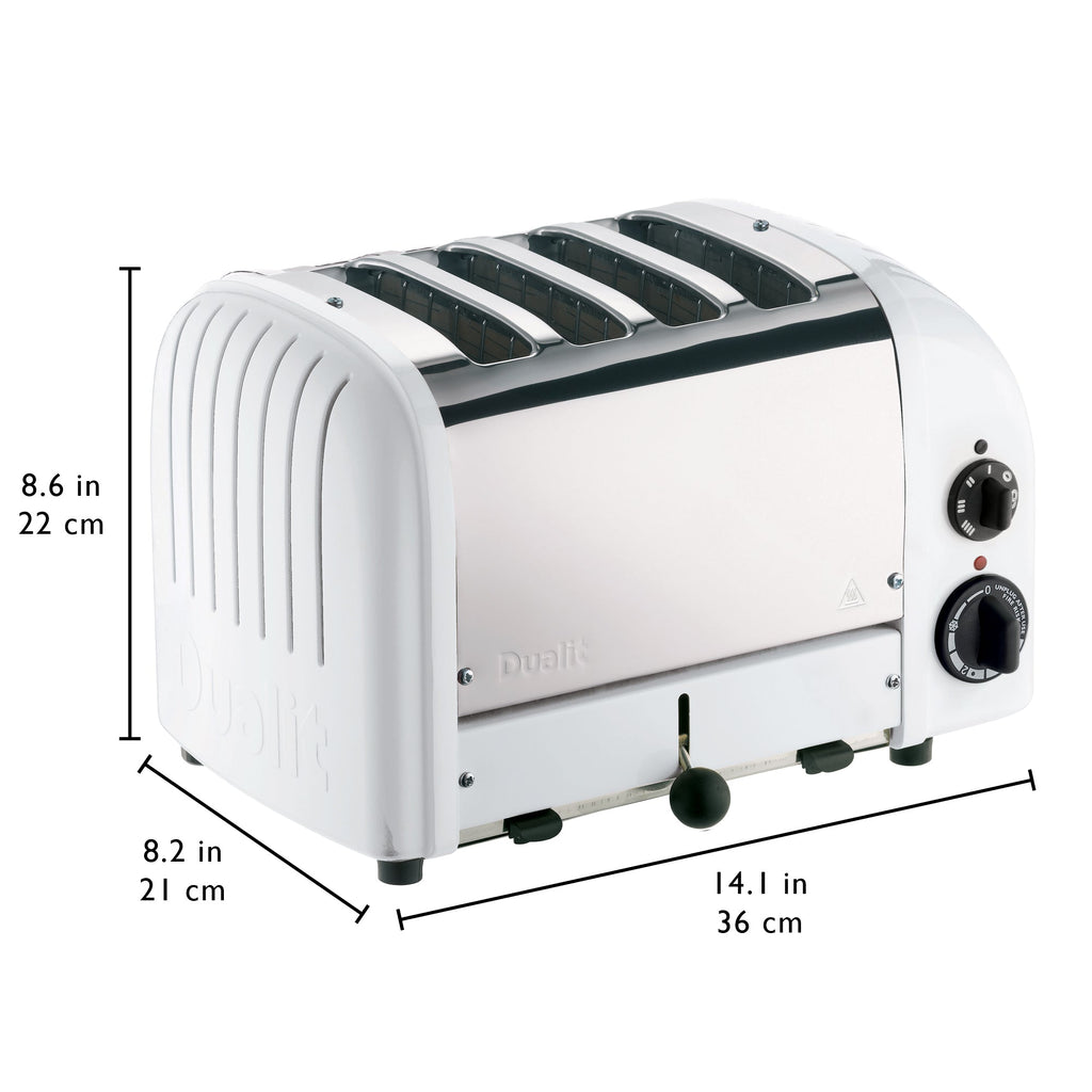 Dualit 4 Slice NewGen Toaster in White (47153)