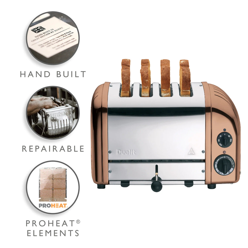 Dualit 4 Slice NewGen Toaster in Copper (47440)