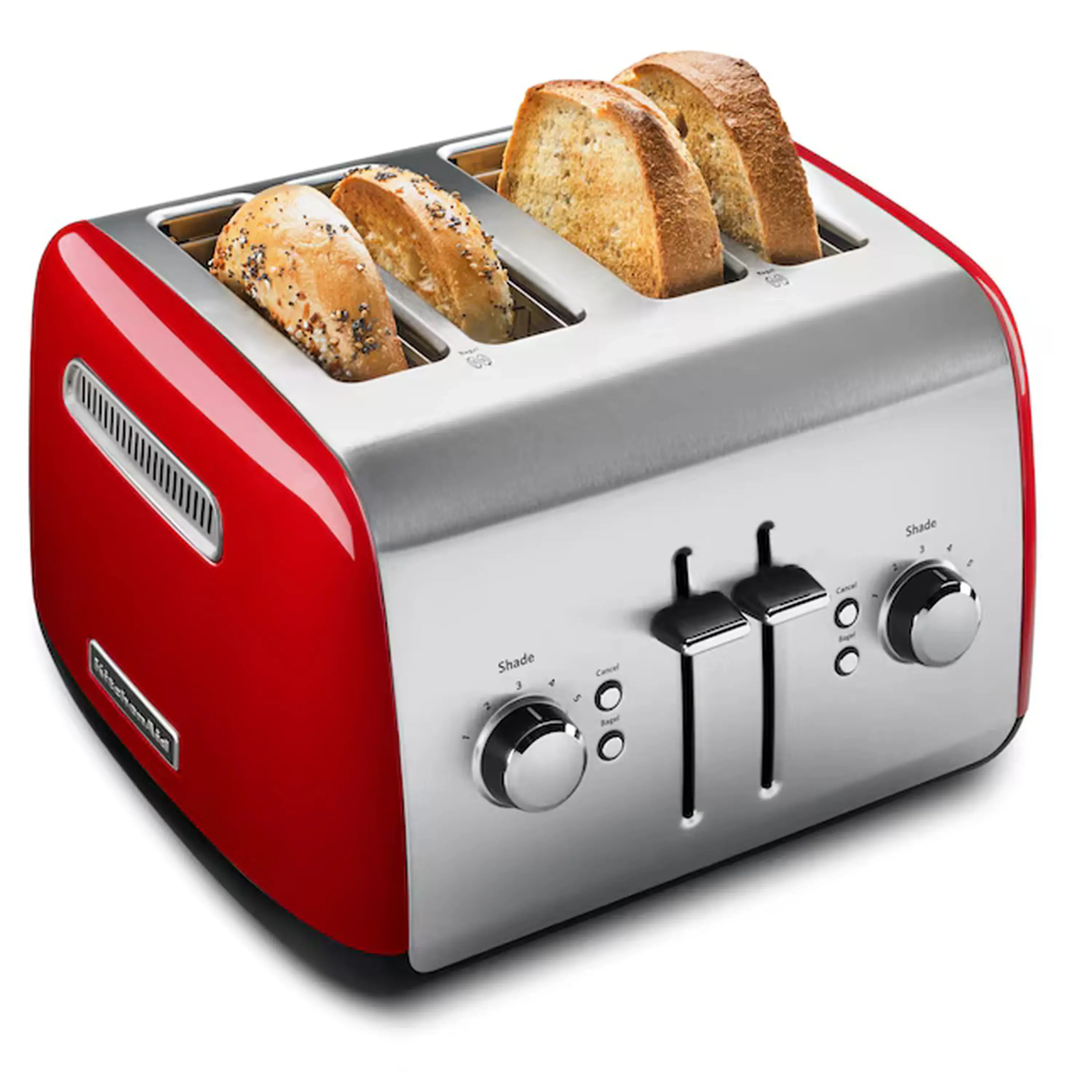 KitchenAid 4 Slice Toaster with Manual Lift Lever in Empire Red (KMT4115ER)