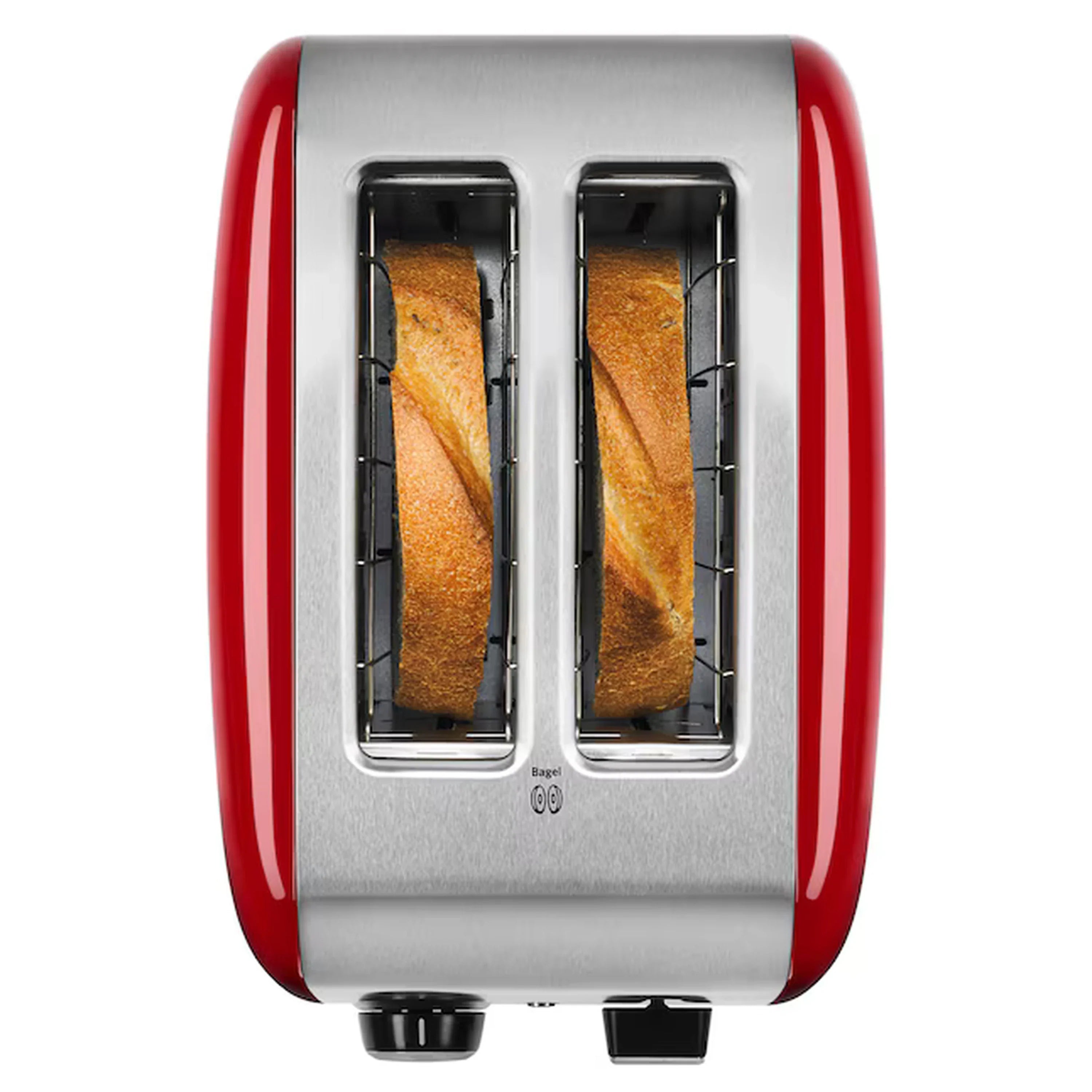 KitchenAid 2 Slice Toaster Toast with Manual Lift Lever in Empire Red (KMT2115ER)