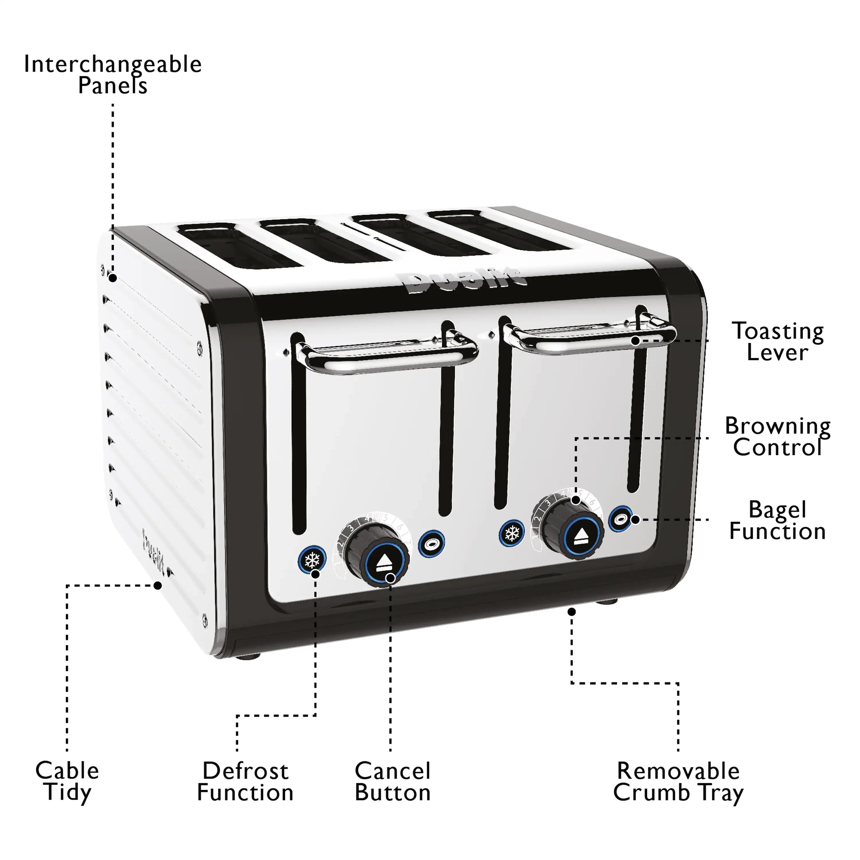 Dualit Design Series 4-Slice Toaster (46555)