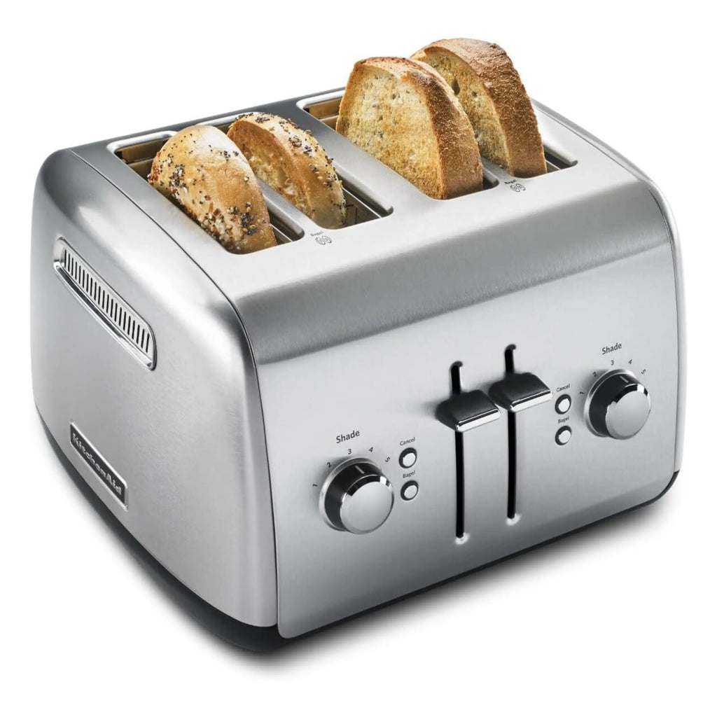 KitchenAid 4 Slice Toaster with Manual LIft Lever in Brushed Stainless Steel (KMT4115SX)