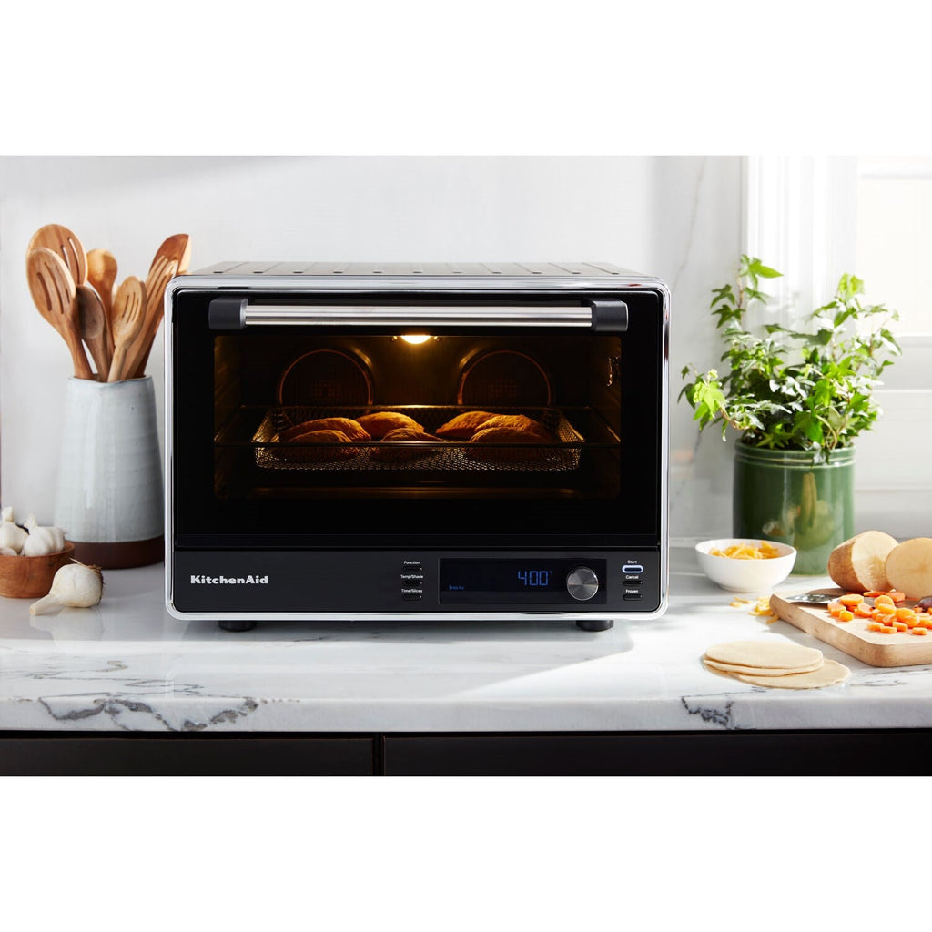 KitchenAid Dual Convection Countertop Oven with Air Fry & Temperature Probe in Black Matte (KCO224BM)