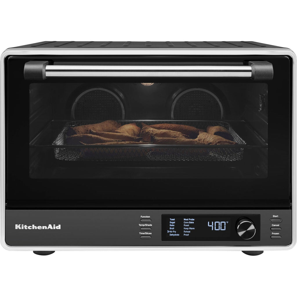 KitchenAid Dual Convection Countertop Oven with Air Fry & Temperature Probe in Black Matte (KCO224BM)