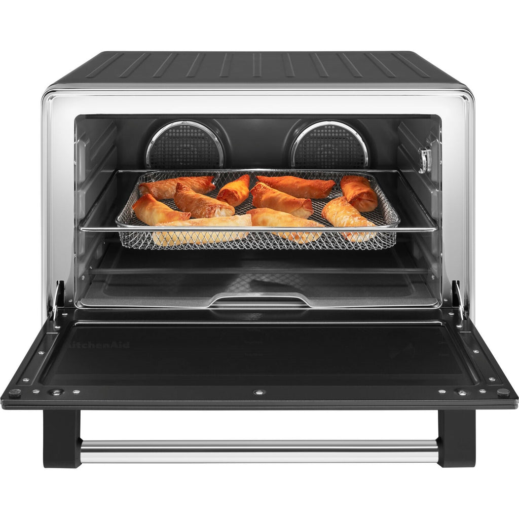 KitchenAid Dual Convection Countertop Oven with Air Fry & Temperature Probe in Black Matte (KCO224BM)