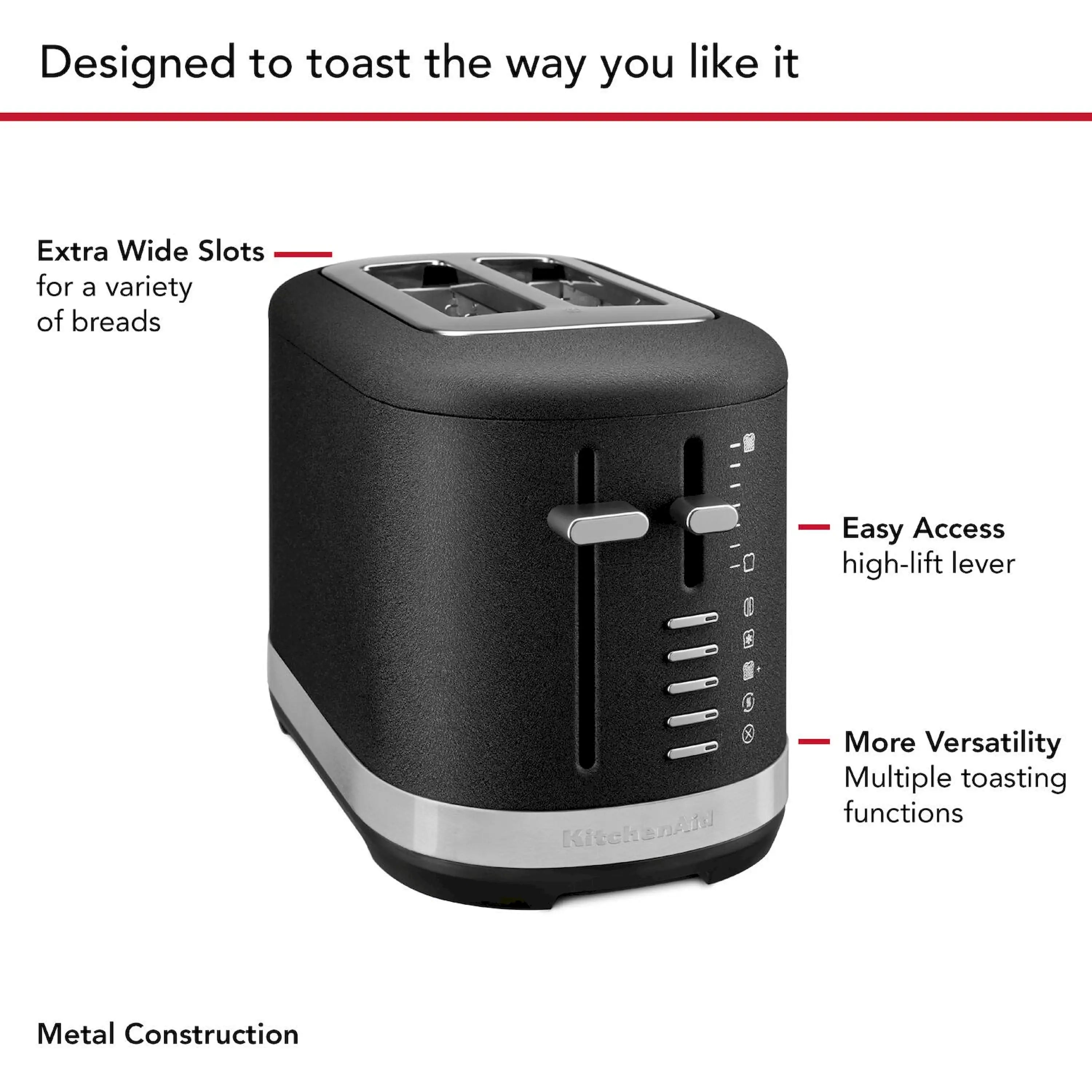 KitchenAid 2-Slice Toaster in Cast Iron black (KMT2109BK)