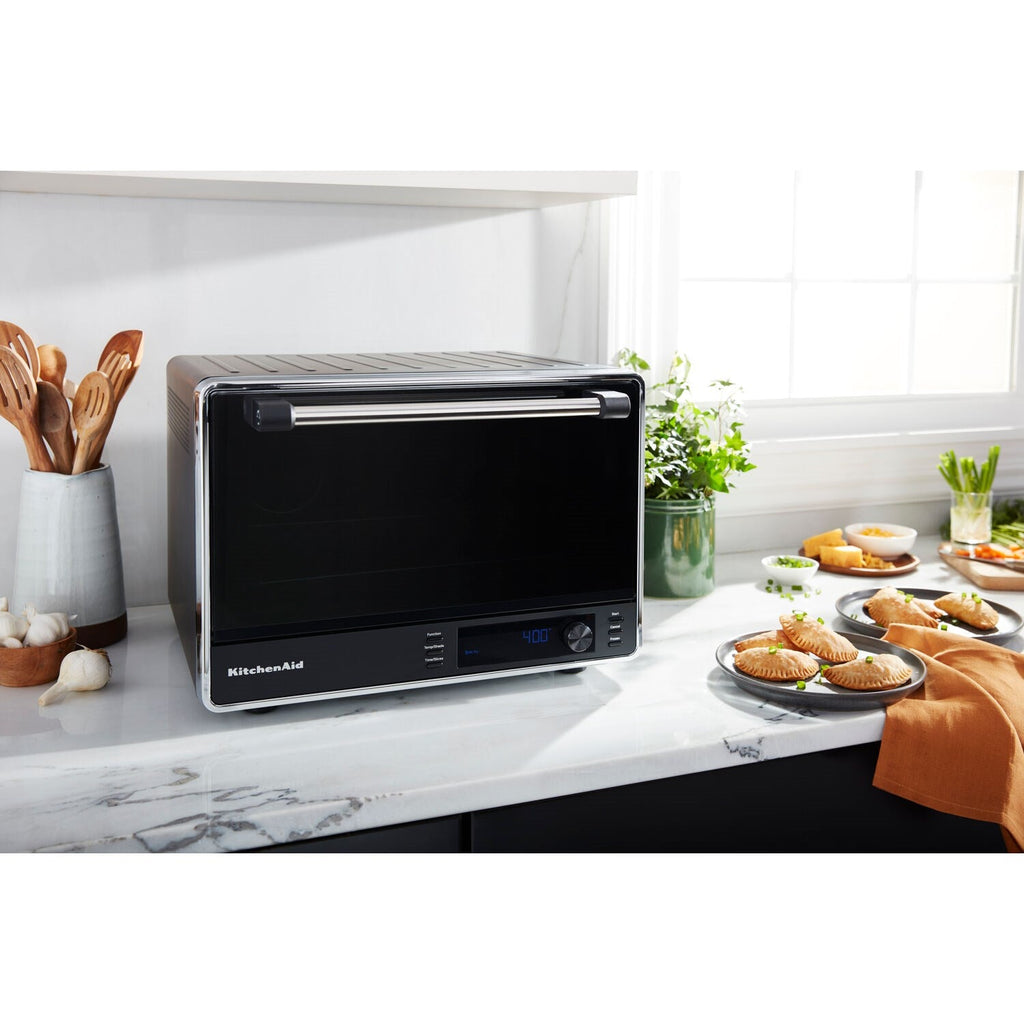 KitchenAid Dual Convection Countertop Oven with Air Fry & Temperature Probe in Black Matte (KCO224BM)
