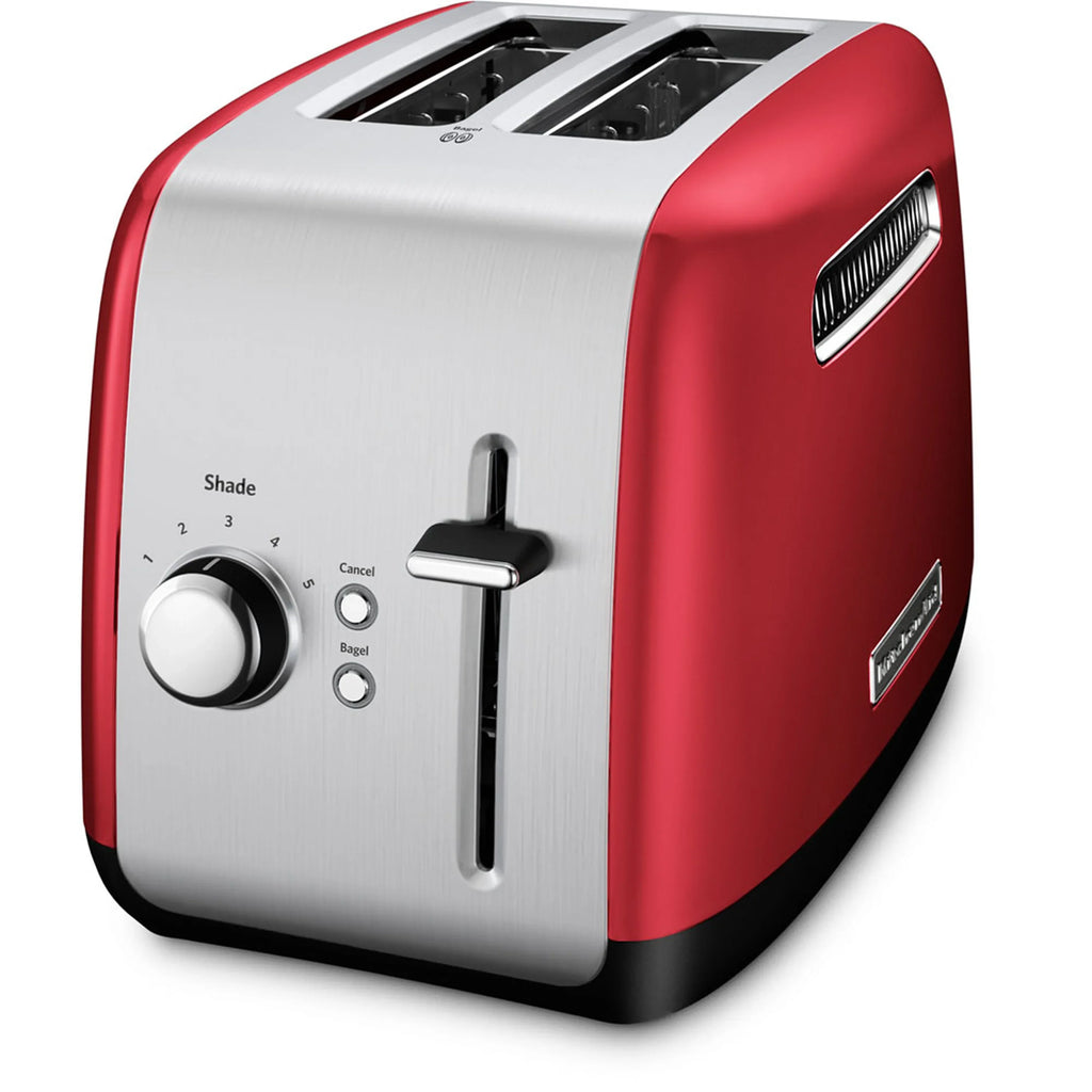 KitchenAid 2 Slice Toaster Toast with Manual Lift Lever in Empire Red (KMT2115ER)
