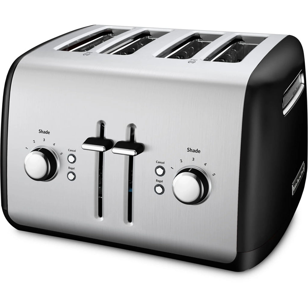 KitchenAid 4 Slice Toaster with Manual Lift Lever in Onyx Black (KMT4115OB)
