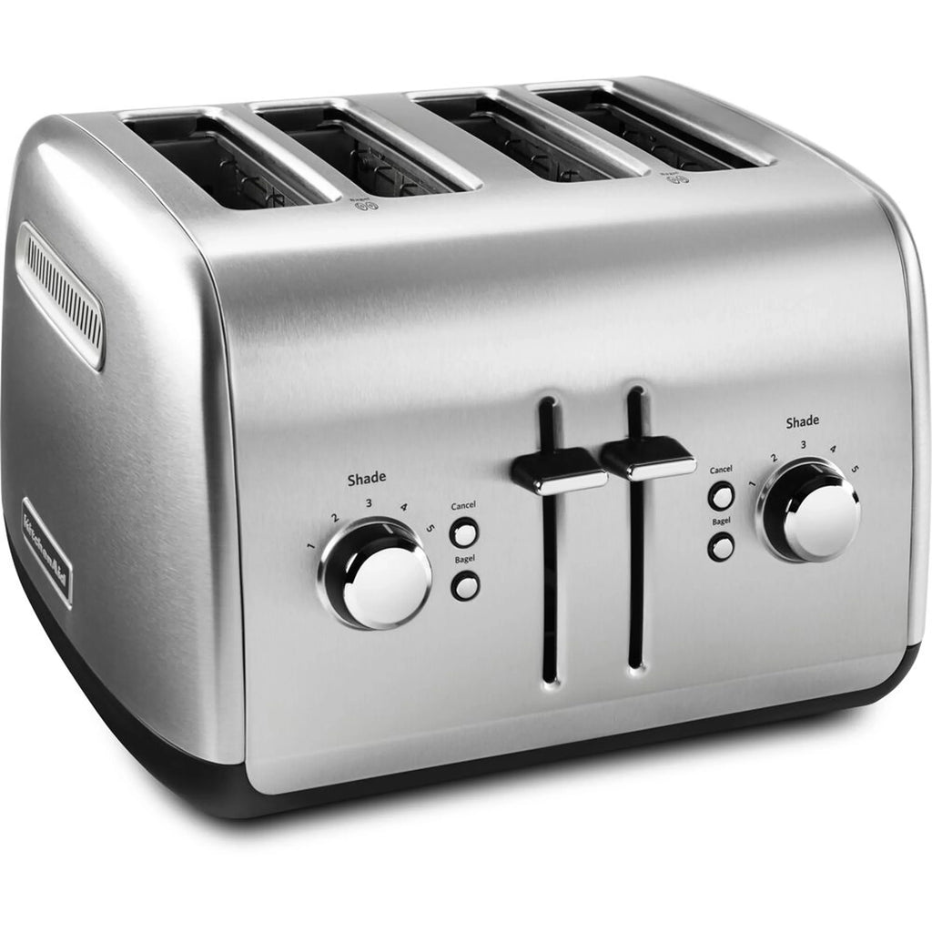 KitchenAid 4 Slice Toaster with Manual LIft Lever in Brushed Stainless Steel (KMT4115SX)
