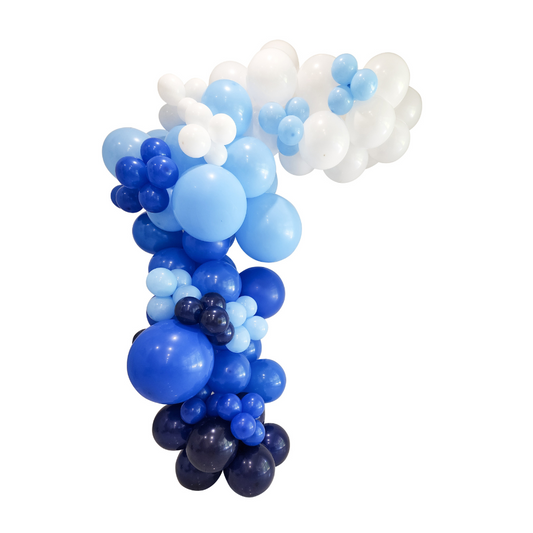 Blue and White Balloon Garland