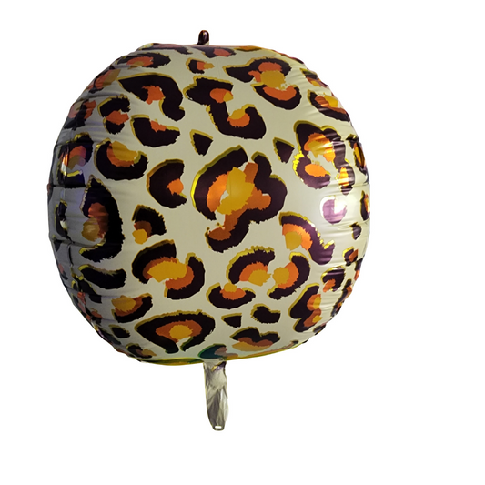 Leopard Print Mylar Foil Balloon -Set of 3